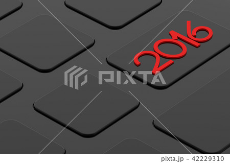 Computer Key board with new year concept 42229310