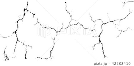 Black crack over white background Black crack over white background 42232410