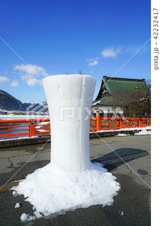 飛騨古川、今宮橋の雪像ろうそく 飛騨古川、今宮橋の雪像ろうそく 42232417