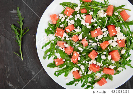 Fresh summer watermelon salad  42233132
