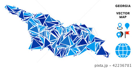 Blue Triangle Georgia Map 42236781