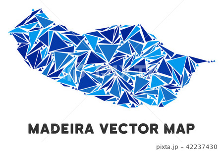 Blue Triangle Portugal Madeira Island Map 42237430