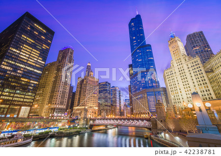 Chicago, Illinois, USA Cityscape 42238781