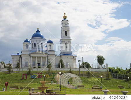 Cathedral of St. Nicholas in Chistopol, Republic of Tatarstan. Summer day 8 July 2018 Cathedral of St. Nicholas in Chistopol, Republic of Tatarstan. Summer day 8 July 2018 42240284