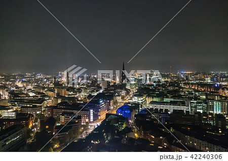 Scenic of hamburg night cityscape 42240306