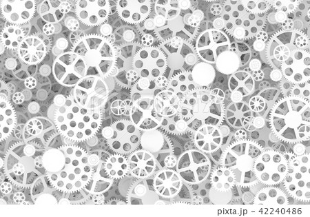Background From Many White Gears 42240486