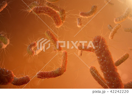 3d illustration viral infection causing chronic disease. Hepatitis viruses, influenza virus H1N1 3d illustration viral infection causing chronic disease. Hepatitis viruses, influenza virus H1N1 42242220