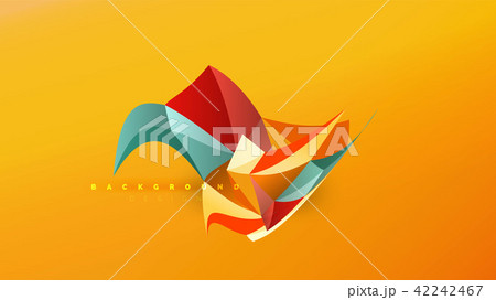 Abstract background - geometric origami style shape composition, triangular low poly design concept Abstract background - geometric origami style shape composition, triangular low poly design concept 42242467