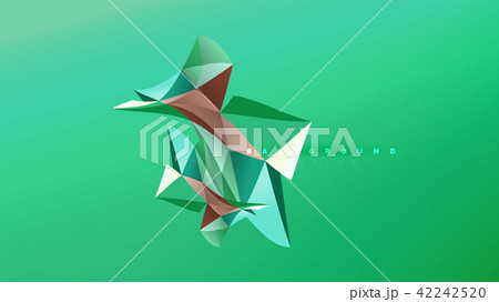 Abstract background - geometric origami style shape composition, triangular low poly design concept Abstract background - geometric origami style shape composition, triangular low poly design concept 42242520