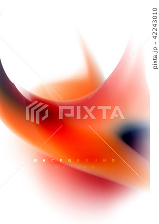 Holographic fluid colors flow, colorful liquid mixing colours motion concept 42243010