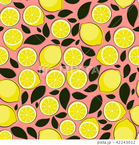 Abstract Lemon Seamless Pattern Background Vector Illustration 42243012