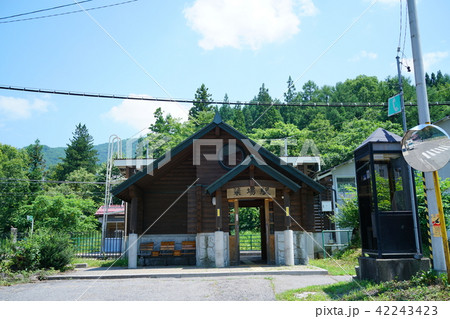 簗場駅：夏　　大町市 42243423