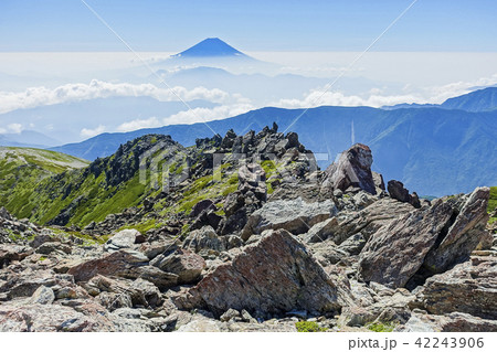 悪沢岳から富士山 42243906