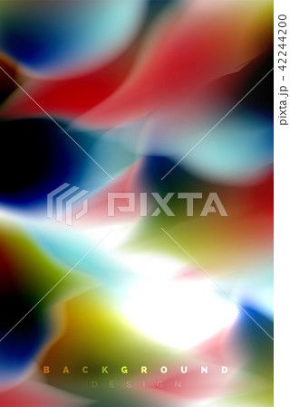 Holographic paint explosion design, fluid colors flow, colorful storm. Liquid mixing colours motion Holographic paint explosion design, fluid colors flow, colorful storm. Liquid mixing colours motion 42244200