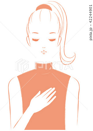ハイネックを着た女性 42244901