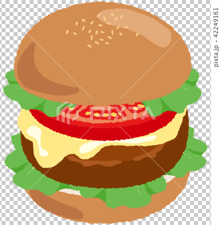 ハンバーガーのイラスト素材