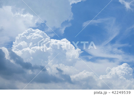 青空と雲の写真　夏の雲　 42249539