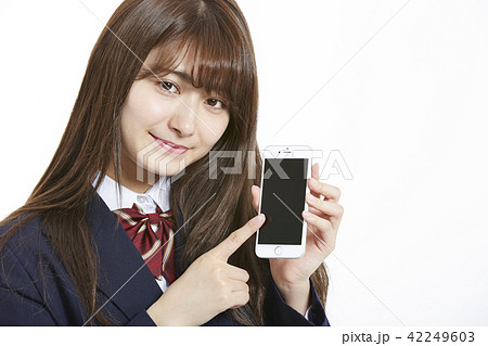 女子高生 スマートフォン 女子高生 スマートフォン 42249603