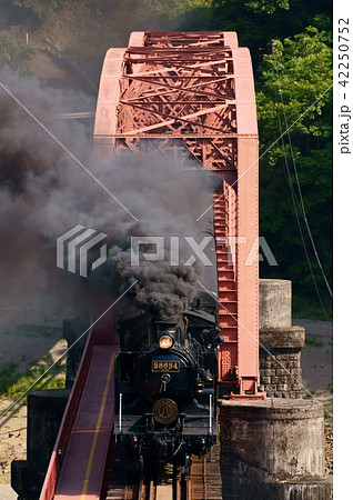 蒸気機関車「SL人吉」を正面から~球磨川第1橋りょう~ 蒸気機関車「SL人吉」を正面から~球磨川第1橋りょう~ 42250752