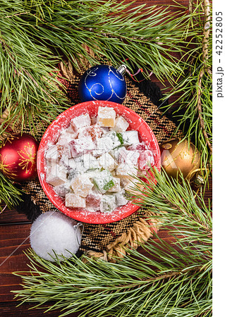 Sweets of New Year table 42252805