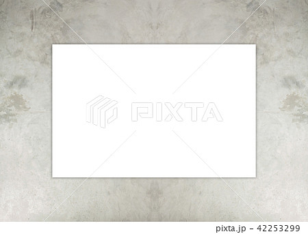 Blank white paper board cement texture background Blank white paper board cement texture background 42253299