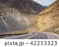 Mountain view of argentina with car driving street 42253323