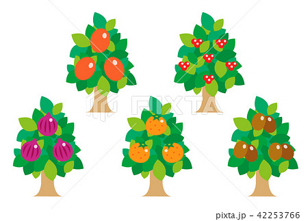果物の木のイラスト素材 42253766 Pixta
