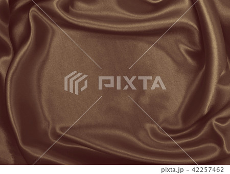 Smooth elegant brown silk or satin texture  42257462