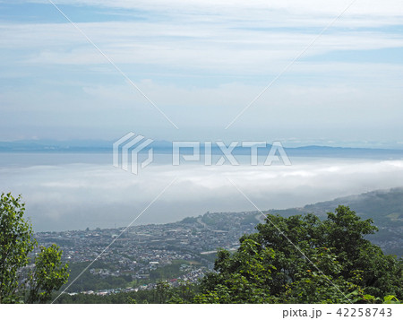 海霧　小樽　毛無山展望所からの景色 42258743