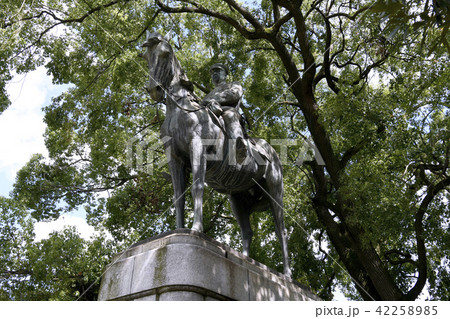 日本の東京都市景観　大山巌像　＝東京都千代田区 42258985
