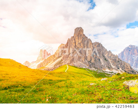 Passo Giau near Cortina d'Ampezzo, Dolomites, Italy. 42259463