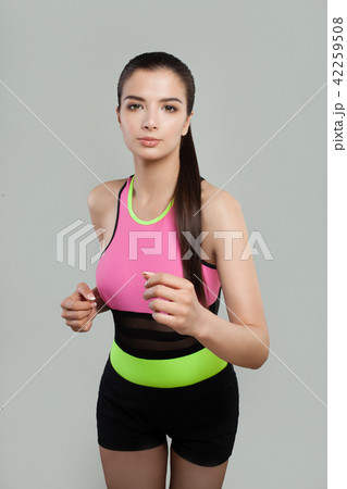 Young sporty woman jogger. Fitness, sport Young sporty woman jogger. Fitness, sport 42259508