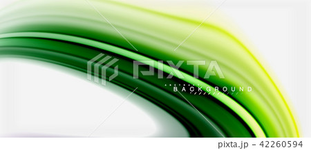 Rainbow fluid colors abstract background twisted liquid design, colorful marble or plastic wavy 42260594