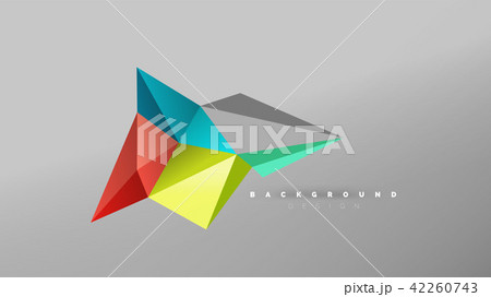 Abstract background - geometric origami style shape composition, triangular low poly design concept Abstract background - geometric origami style shape composition, triangular low poly design concept 42260743