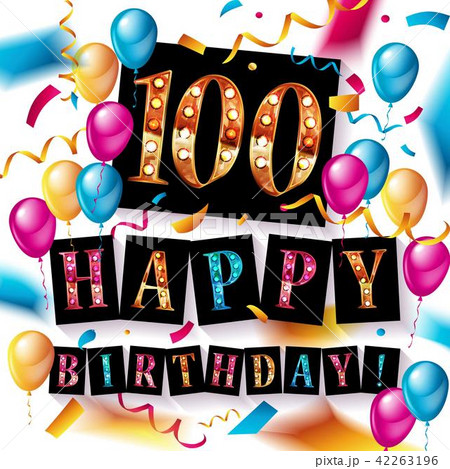 Happy birthday 100 years anniversary 42263196