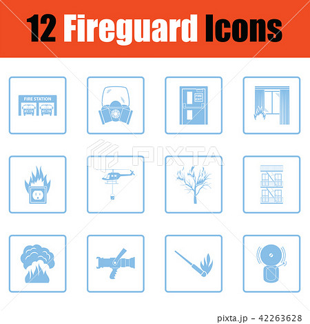 Set of fire service icons 42263628