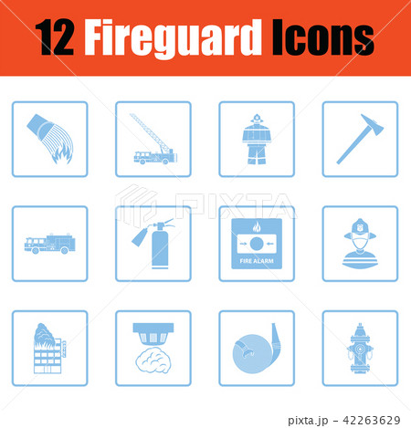Set of fire service icons 42263629
