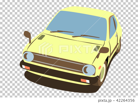 國內復古緊湊車黃色車圖 42264356