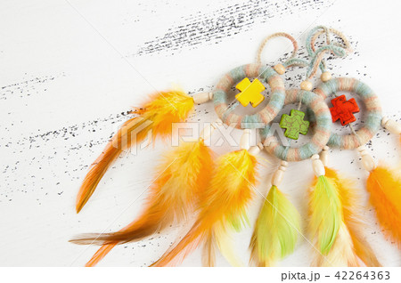 Bright dream catchers with crosses 42264363