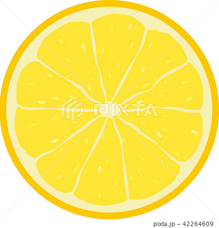 レモンの輪切りのイラスト素材