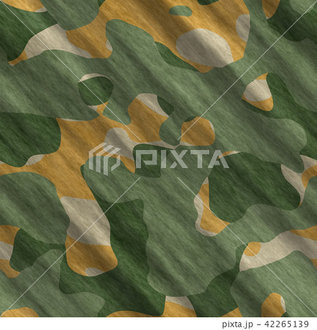 Camouflage pattern background seamless illustration. Classic clothing style masking camo repeat 42265139