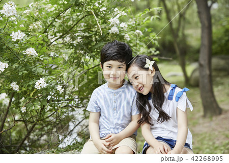 韓国人 子供 公園 42268995
