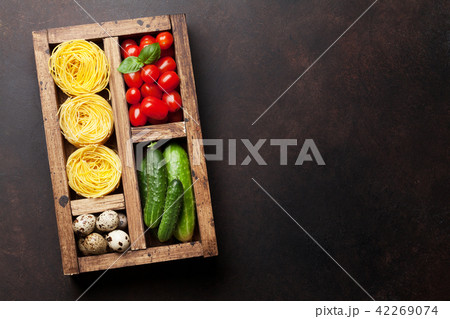 Pasta and ingredients Pasta and ingredients 42269074