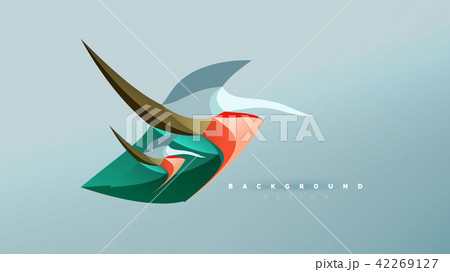 Abstract background - geometric origami style shape composition, triangular low poly design concept 42269127
