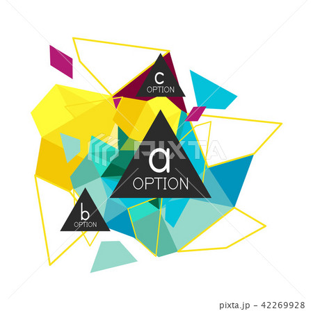 Geometric triangle infographics Geometric triangle infographics 42269928