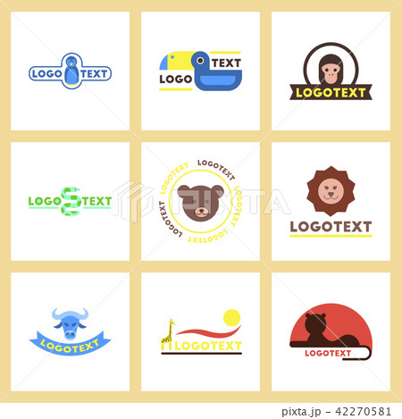 nature logo bear lion giraffe penguin snake monkey nature logo bear lion giraffe penguin snake monkey 42270581