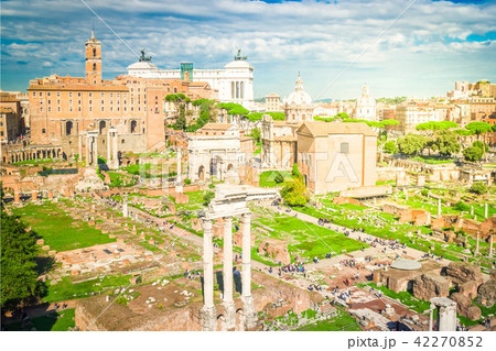 Forum - Roman ruins in Rome, Italy Forum - Roman ruins in Rome, Italy 42270852