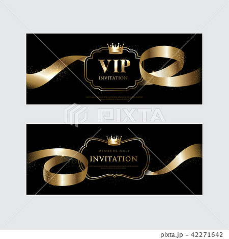 クーポン 招待状 リボン 42271642