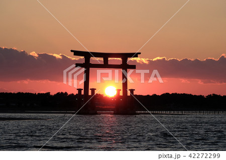 浜名湖 弁天島の夕刻 浜名湖 弁天島の夕刻 42272299