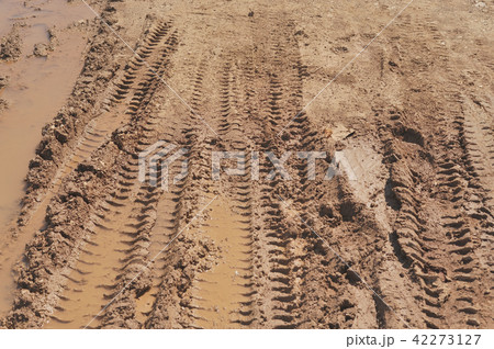 Traces of wheeled vehicles used in agriculture Traces of wheeled vehicles used in agriculture 42273127